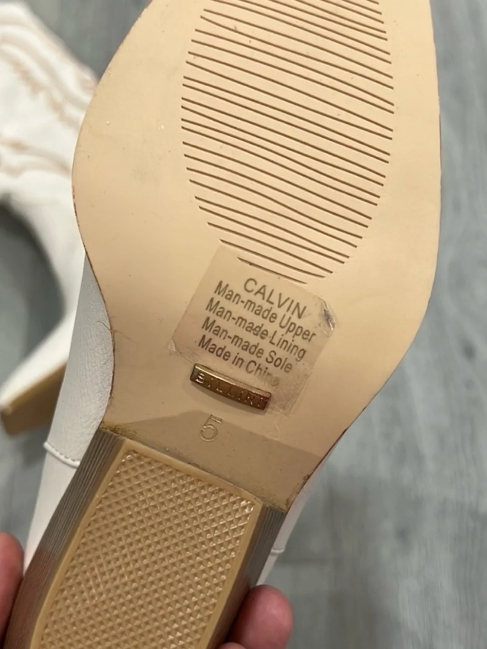 BILLINI: CALVIN BOOT -IVORY size 5 Nwob
